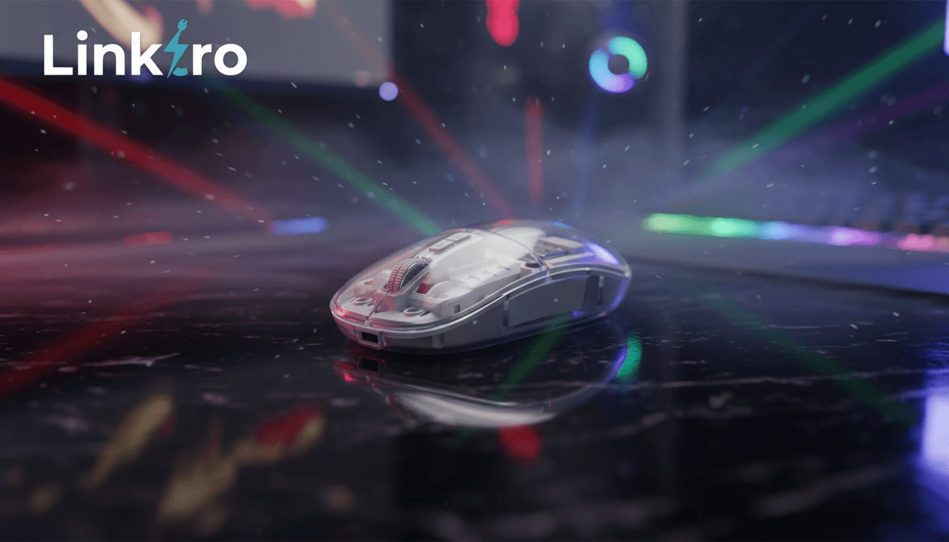 Wireless Transparent Mouse (Black) - Image 3