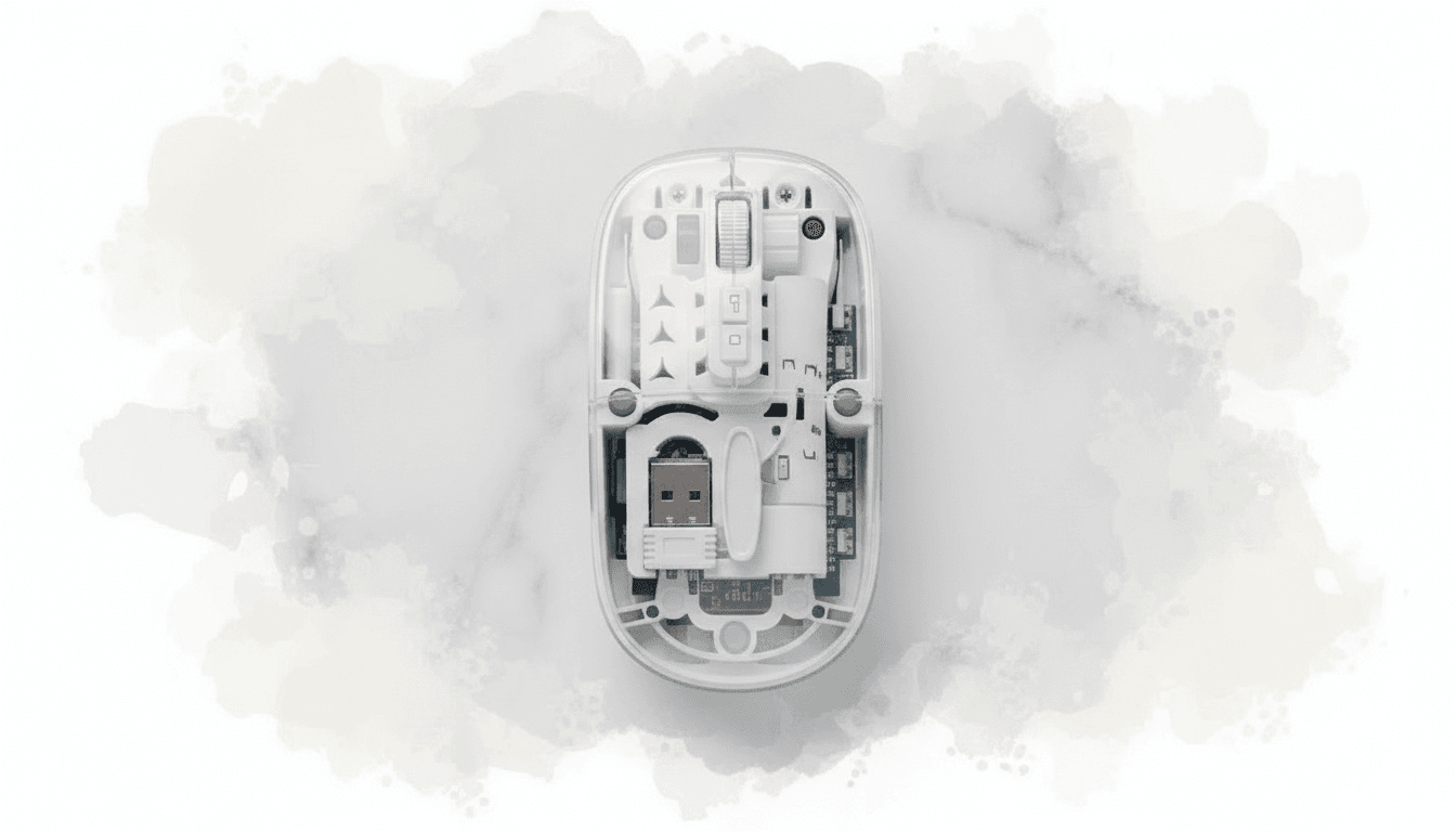 Wireless Transparent Mouse (Black) - Image 4