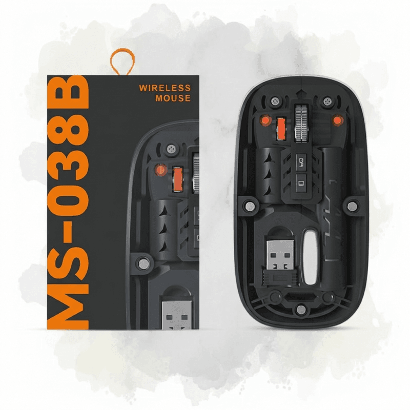 wireless transparent mouse black