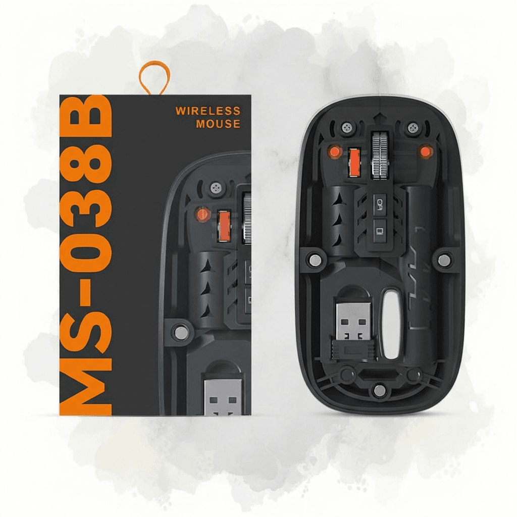 wireless transparent mouse black